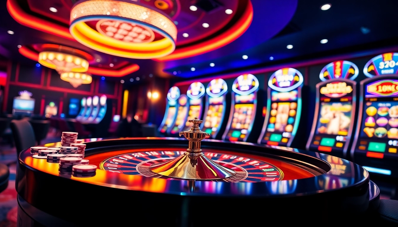 Experience the excitement of U888 com with a vibrant casino scene featuring live dealers and roulette tables.