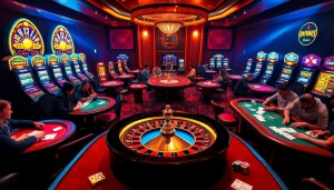 Experience the thrill of trang cá cược vua99 in this vibrant casino scene filled with action.