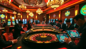 Experience the thrill of high-stakes gaming at https://nohu.business/ with vibrant slot machines and roulette tables.