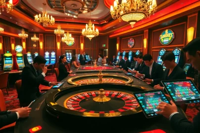 Experience the thrill of high-stakes gaming at https://nohu.business/ with vibrant slot machines and roulette tables.
