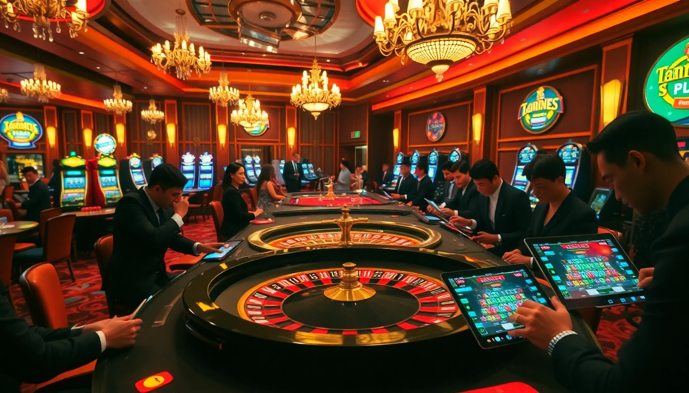 Experience the thrill of high-stakes gaming at https://nohu.business/ with vibrant slot machines and roulette tables.
