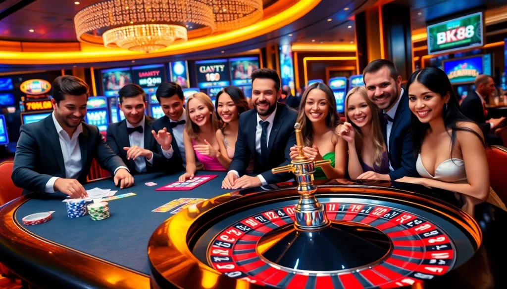 Experience thrilling gameplay at BK8 เว็บตรง with engaging casino tables and vibrant gaming action.