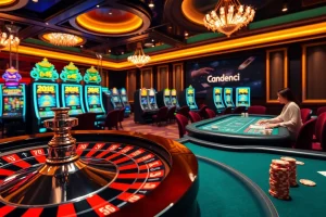 Vivez des moments palpitants dans un casino en ligne Français avec des tables de poker et des roues de roulette.