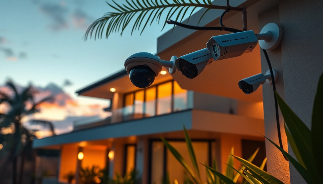 Cámaras de seguridad en Guanacaste que brindan protección moderna para hogares con instalaciones elegantes.