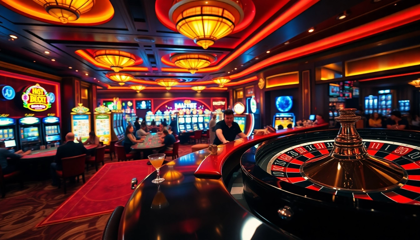 Vivez l'excitation des meilleurs casinos en ligne avec des joueurs engagés aux tables de poker et aux machines à sous.