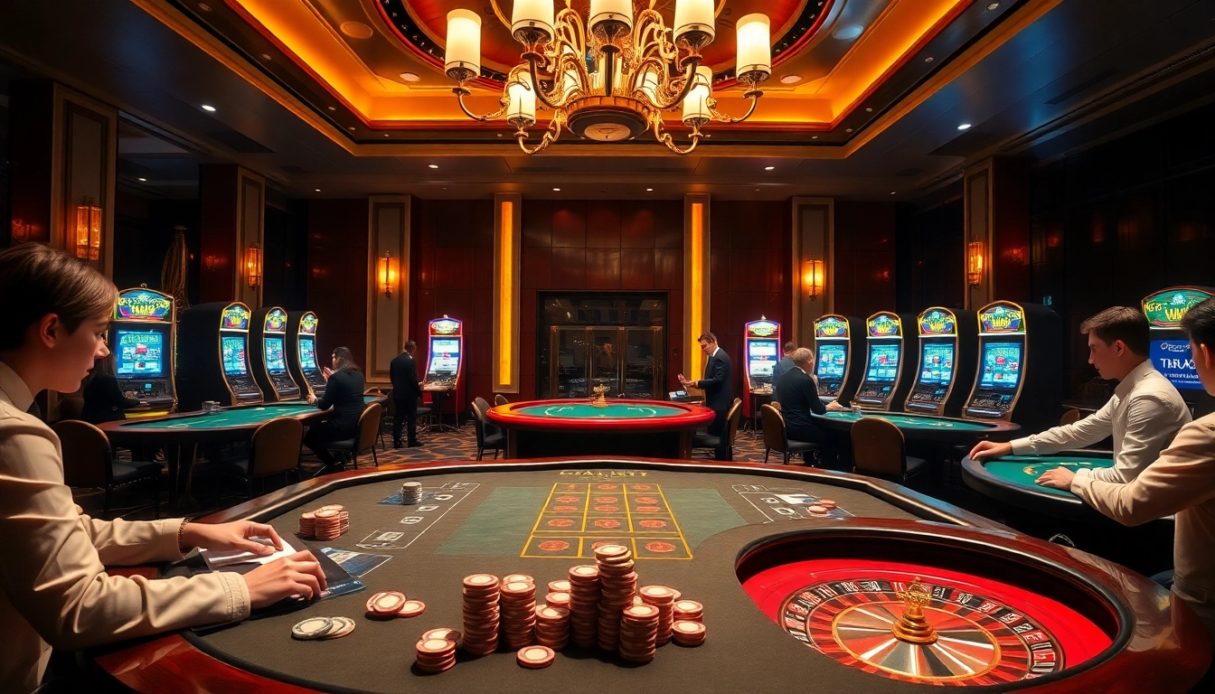 Vivez l'excitation des meilleurs casino en ligne alors que les joueurs s'engagent à des tables luxueuses et des machines à sous.