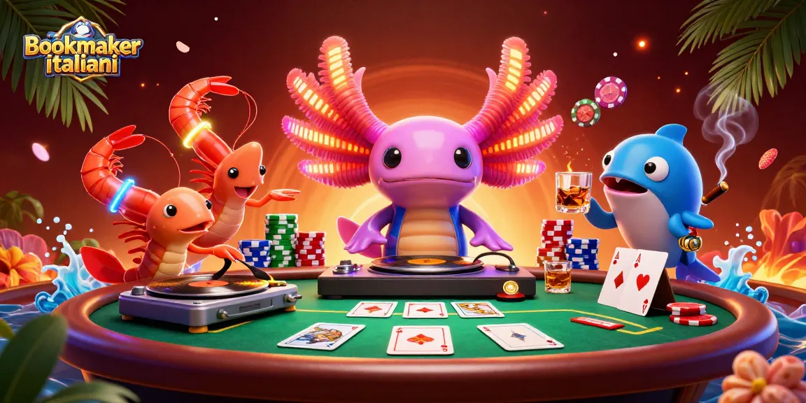 Bookmaker italiani: scommetti con i migliori DJ e gamberi danzanti in un casinò subacqueo.