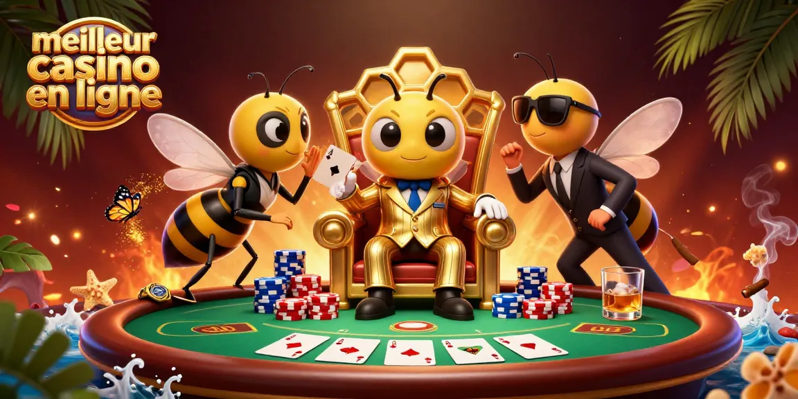 Découvrez le meilleur casino en ligne avec cette illustration, mettant en avant une ambiance de jeu captivante.