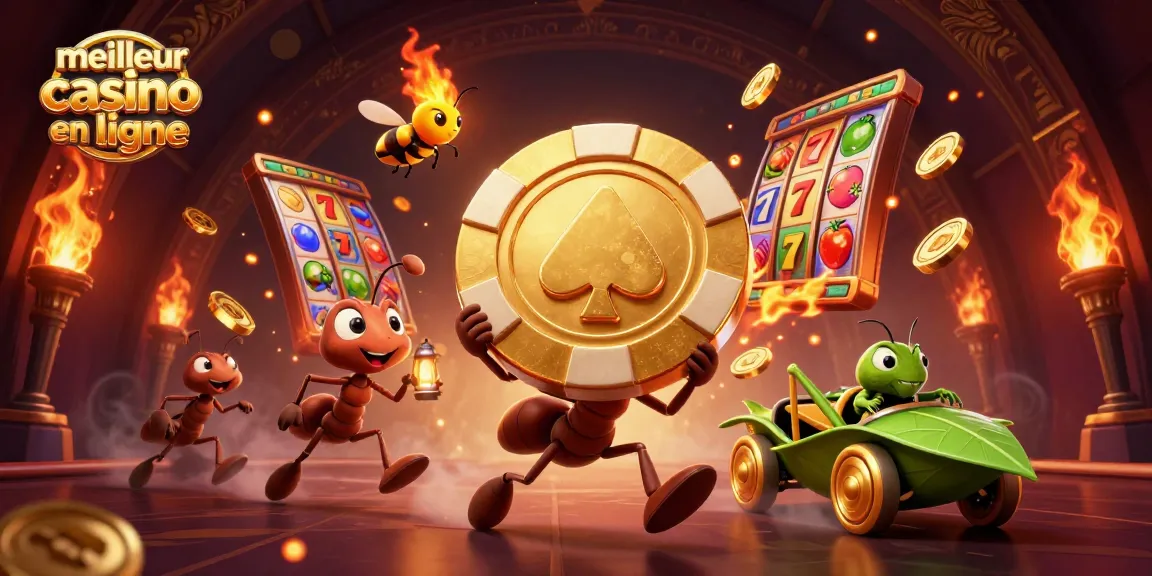 Découvrez le meilleur casino en ligne en pleine action avec des personnages animés et des éléments de jeu captivants.