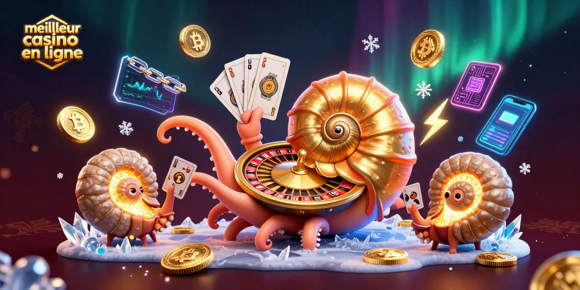 Découvrez le meilleur casino en ligne avec un nautilus géant et des éléments de crypto-monnaie, pleine d'action.