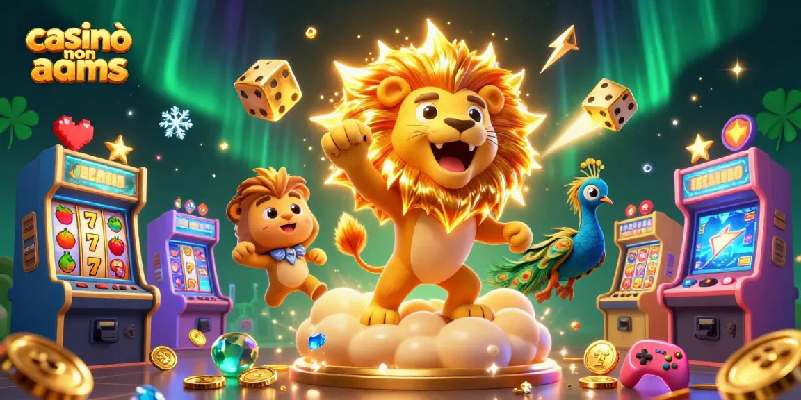 Gioca ai casinò non AAMS e vinci con jackpot scintillanti in un'illustrazione vivace.