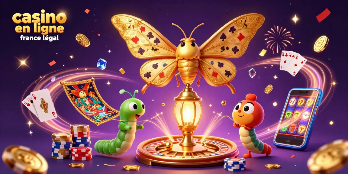 Découvrez le casino en ligne légal en France et ses jeux captivants grâce à cette illustration dynamique.