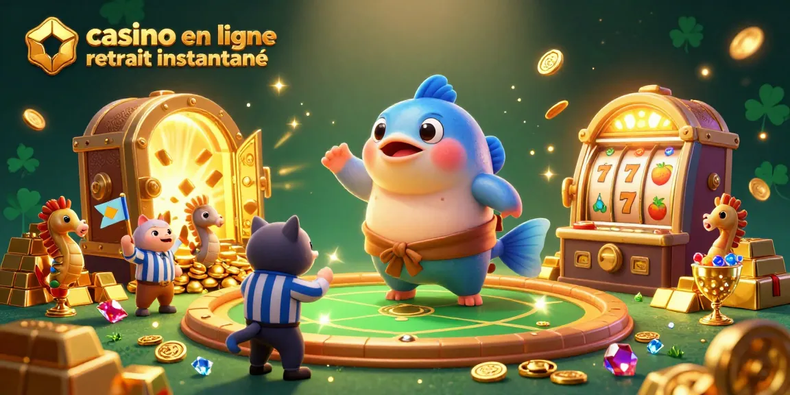 Profitez d'une expérience de jeu instantanée dans un casino en ligne retrait instantané avec une ambiance sous-marine festive.