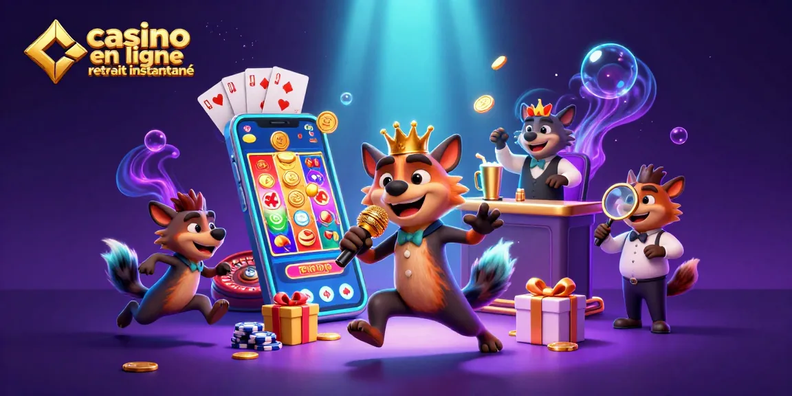 Machine à sous et hyènes comiques à casino en ligne retrait instantané en action