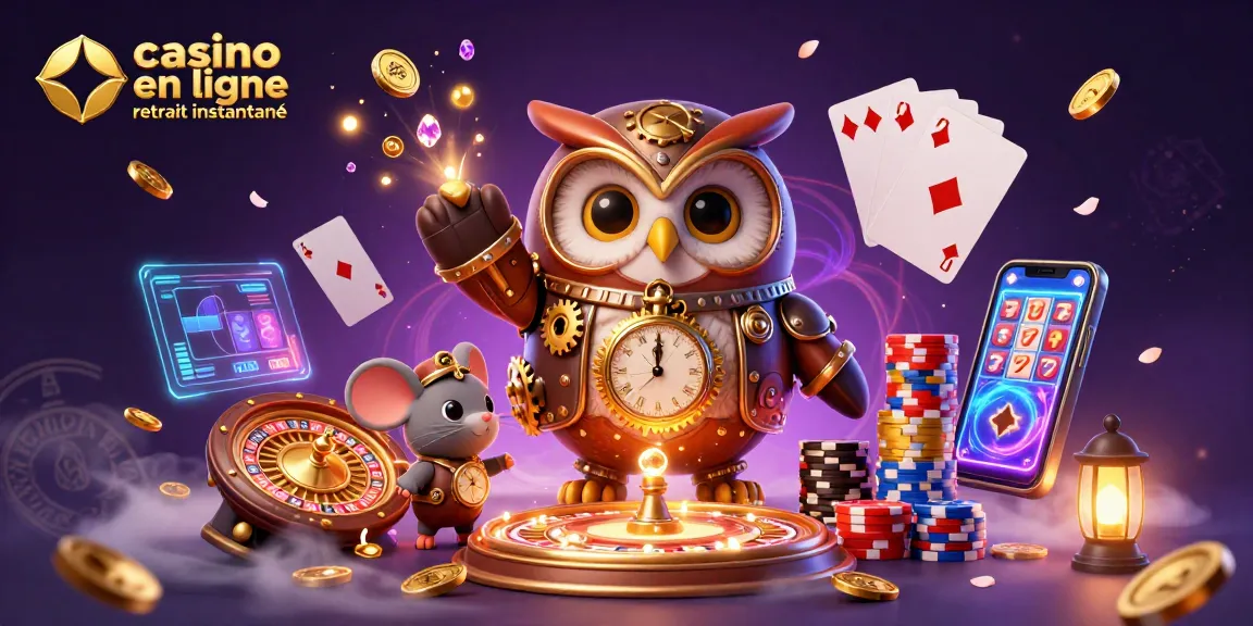 Plongez dans le monde du casino en ligne retrait instantané avec cet illustration captivante remplie de pièces dorées.