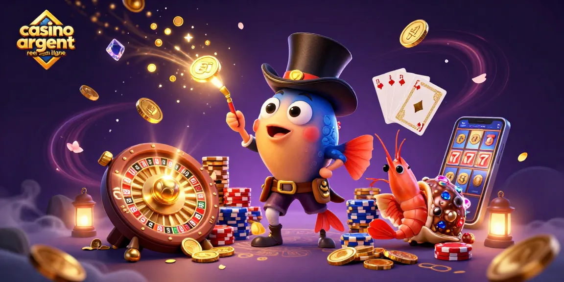 Jouez au casino argent réel en ligne avec des personnages animés au milieu d'une scène dynamique.