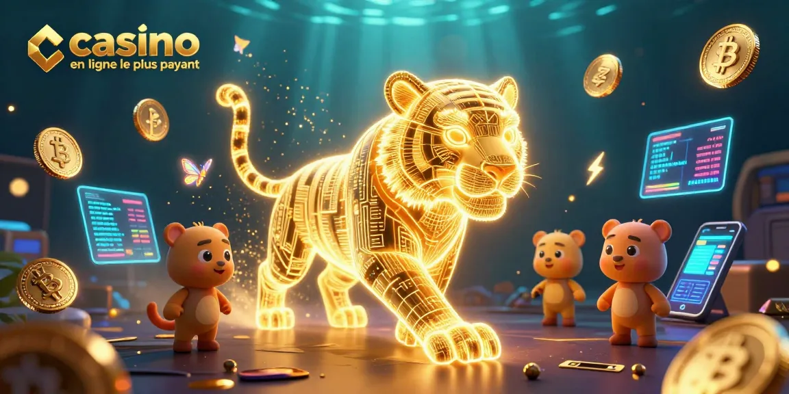 Jouer à casino en ligne le plus payant avec un tigre lumineux et des éléments Bitcoin sensationnels