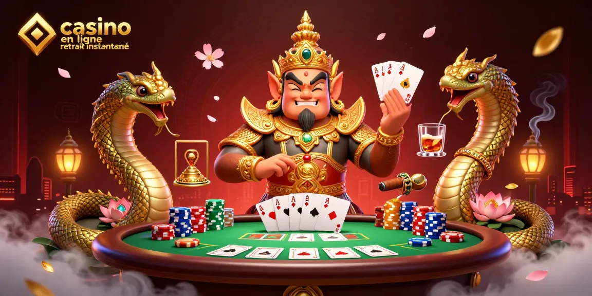Gagnez avec le casino en ligne retrait instantané dans un décor captivant de poker.